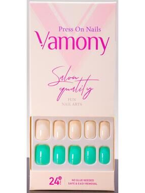 Vamony Press On Nails Salon Quality Fun Nail Arts